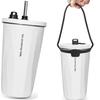 600ml Tumbler with Lid, Spill-Proof, Straw, Holder, Handle, and Straw Brush, Keeps Drinks Hot or Cold, Perfect for Car, Home, Travel, Camping, or As a