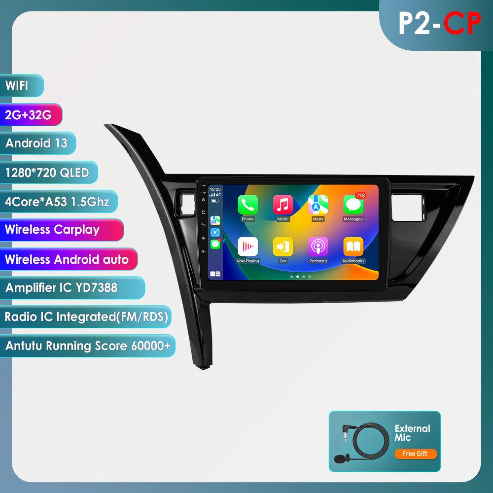 OSSURET Carplay 4G 10,1-дюймовая автомобильная интеллектуальная система Android автомобильное радио для Toyota Corolla Auris 2013 - 2016 GPS стерео интеллектуальный экран Bluetooth RDS