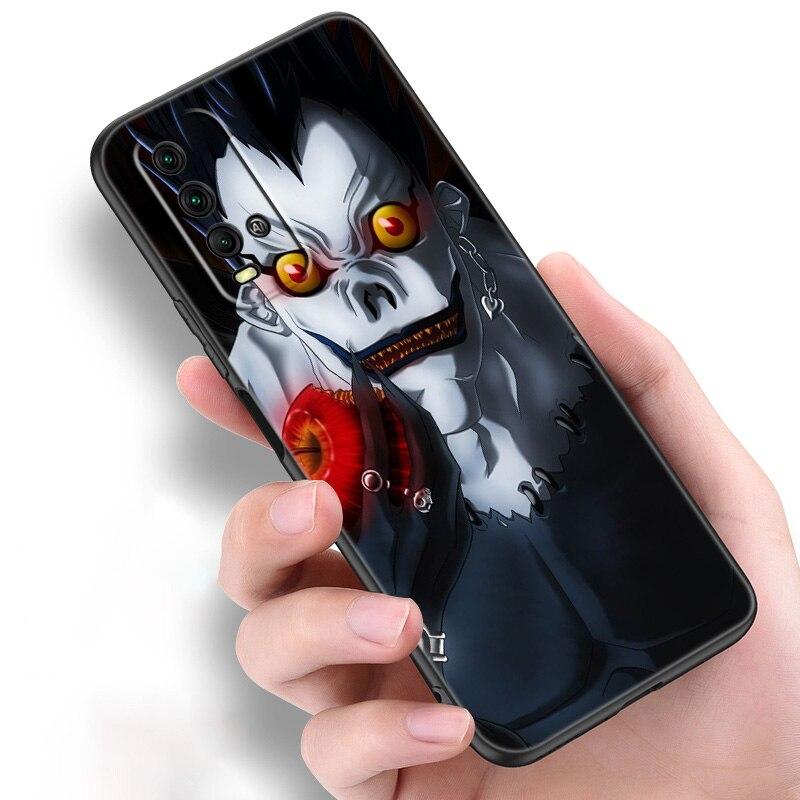 Силиконовый чехол для телефона с аниме Манга Death Note Ryuk для Xiaomi Redmi Note 11 10 9 8 Pro 11T 10T 10S 9S 8T 9 9A 9C 9T, черный чехол