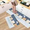 Fashion Simple Nordic Soft Kitchen Rug Anti-Fatigue Kitchen Rug Waterproof Non-Slip Rugs Set Runner Rug Bedside Rug Absorbent Carpet For Kitchen
