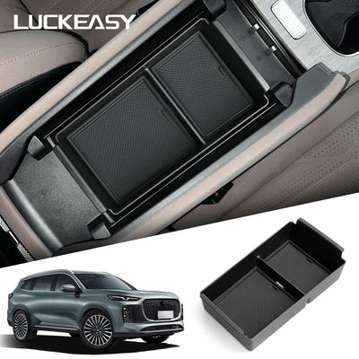 LUCKEASY Левый привод для Chery Tiggo 8 Plus / FULWIN T8 2025 Автомобильный подлокотник ящик для хранения Аксессуары Центральная консоль лоток для хранения