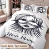 Custom Name Text 3Pcs Bedding Set Edward Scissorhands Duvet Cover And Two Pillowcases
