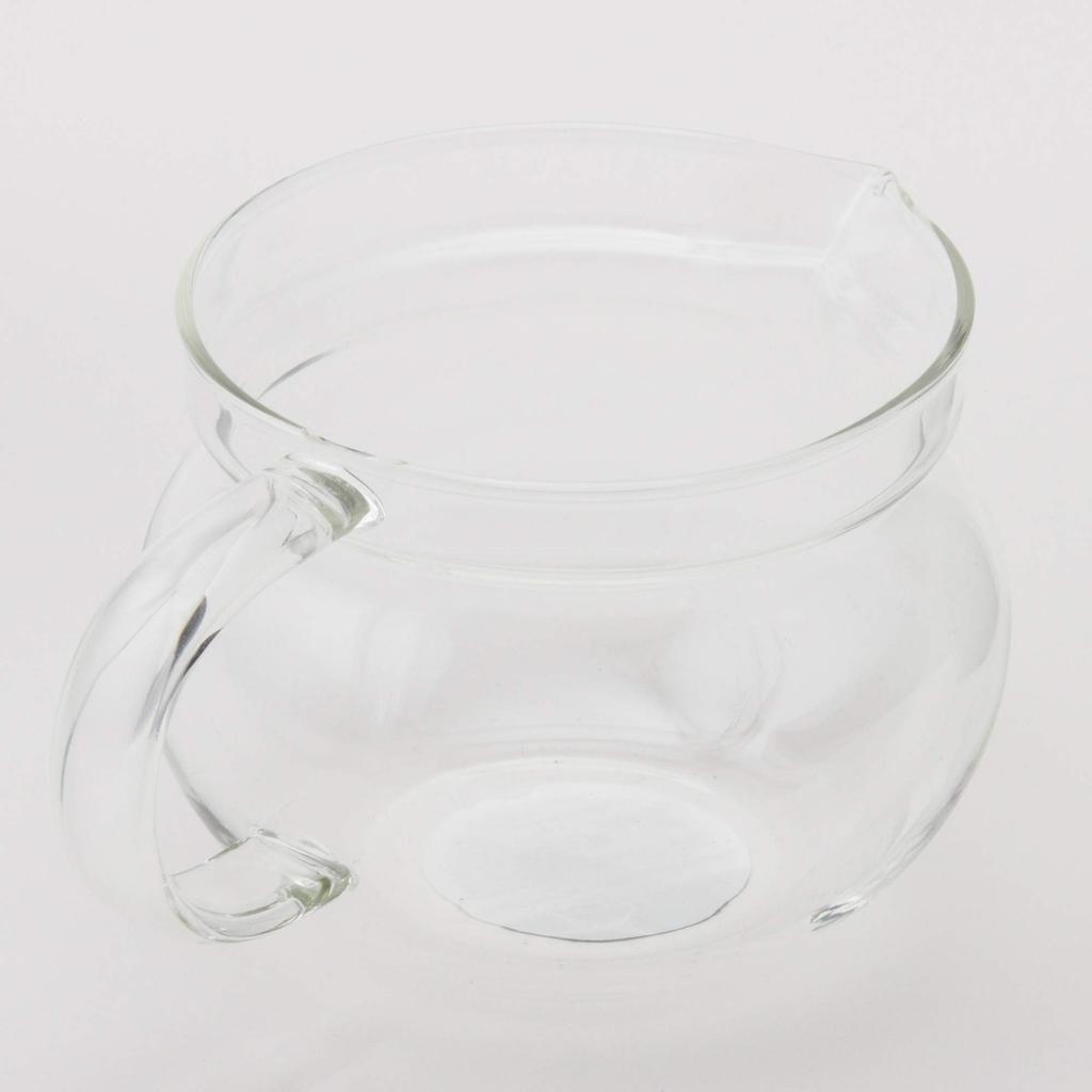 Hasami-yaki Glass Pot with Blue Milk Pattern (Super Stainless Steel with Tea Strainer), 375ml Capacity, Product Number: 73588