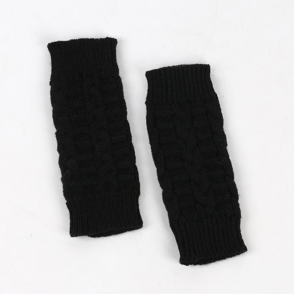Warm Fingerless Ladies Gloves Knitted Hand Warmer Classic Finger Fingerless Gloves for Women