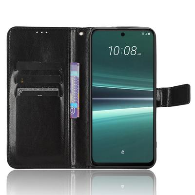 Для HTC U23 Pro 5G Чехол-подставка Кошелек Текстура Crazy Horse Откидной Чехол из ПУ кожи Чехол для телефона