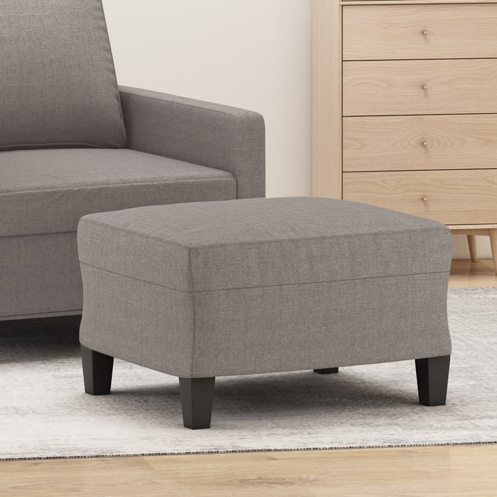Footstool Beige 60x50x41 cm Fabric