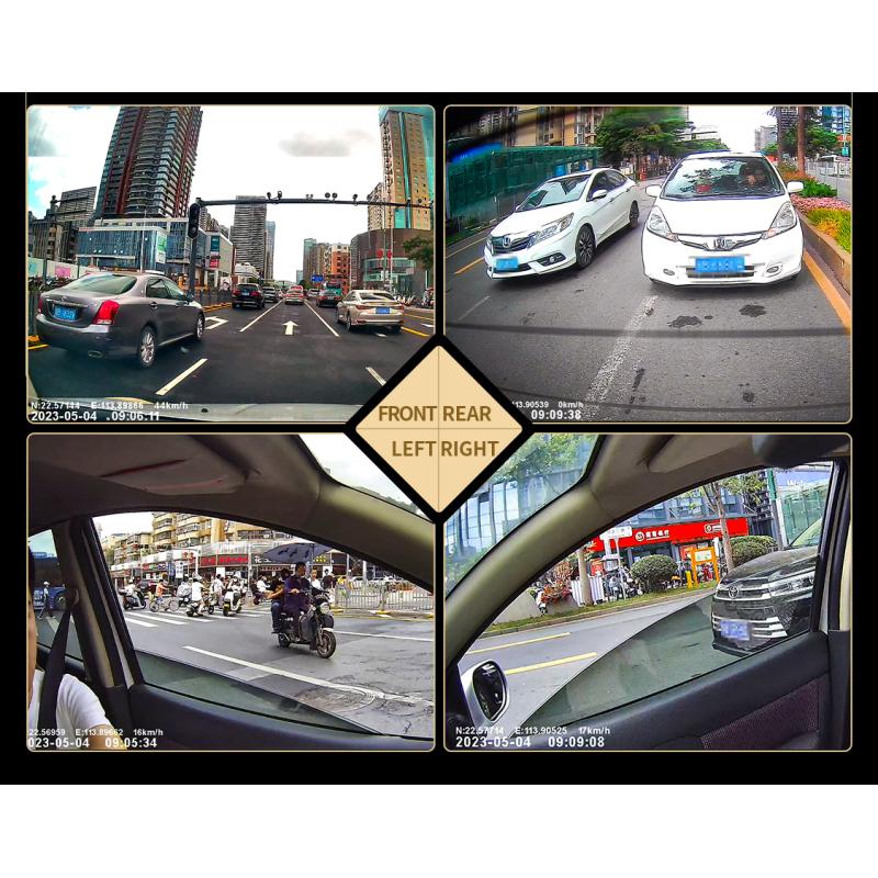 Автомобильный видеорегистратор TiESFONG, 4 канала, A99 FHD 1080P, для автомобильного видеорегистратора, 360°, автоматический видеорегистратор, ночное видение, поддержка WiFi, круглосуточный парковочный монитор