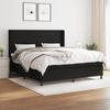 3131283 vidaXL Divan Bed with Mattress Black 160x200 Cm Fabric