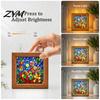 Interactive Puzzle for Kids DIY Acrylic LED Night Light, Christmas Town Jigsaw Lamp, Hand Precision Cut Puzzles Assembled Decorative Light Bedroom