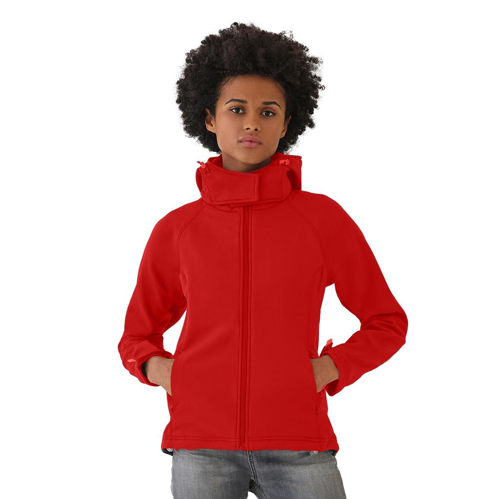 B&C Womens/Ladies Hooded Soft Shell Jacket