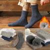 Autumn Winter Men's Thick Cotton Socks High Quality Business Wool Socks Soft and Super Thick Warm Floor Socks Knitted Thick Socks