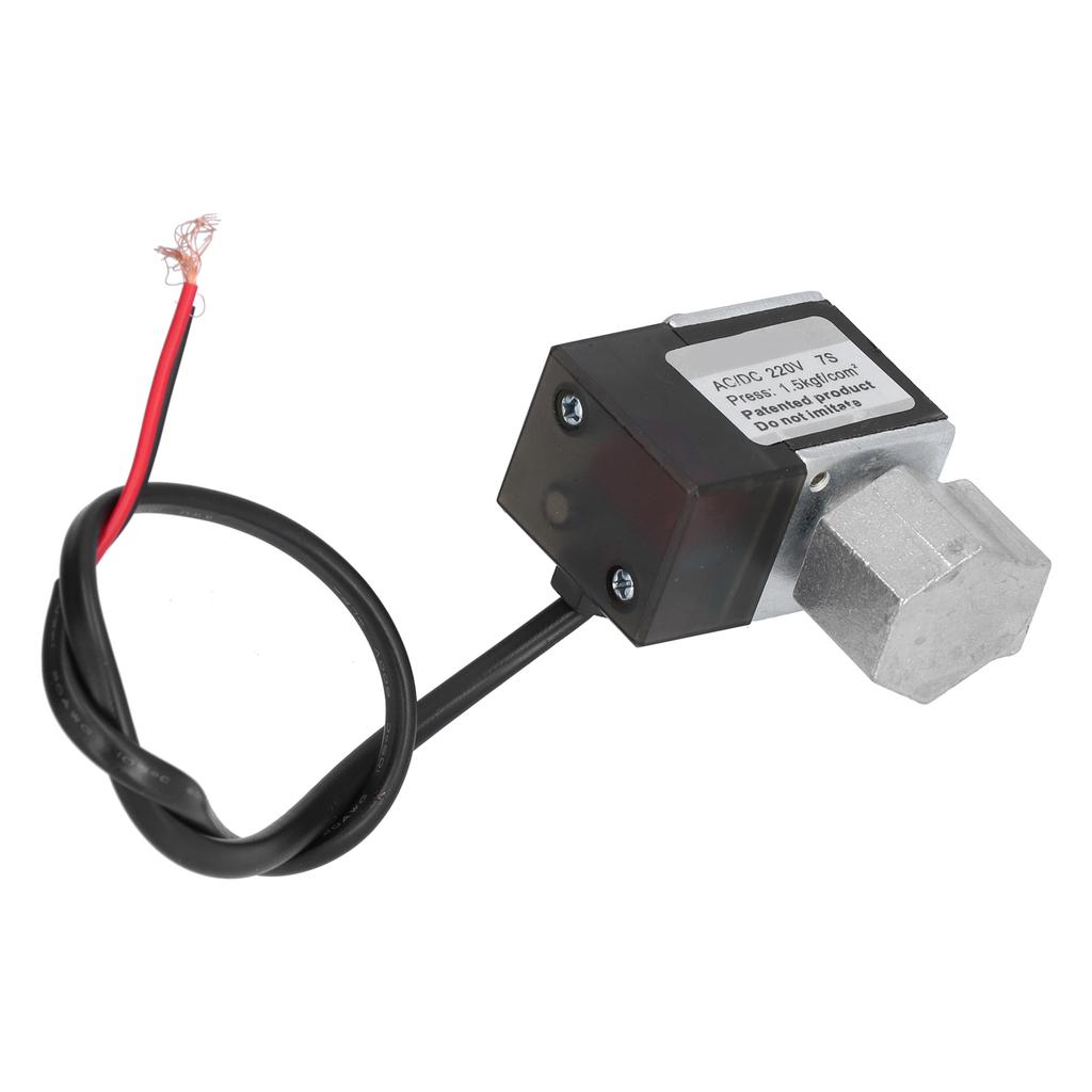 Solenoid Valve M8 Interface Thread Air Pump Accessories with Cast Aluminum Base AC DC220VSide Hole