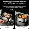 Набор из 4 контейнеров для хранения продуктов из нержавеющей стали, утолщенные, герметичные, штабелируемые, для организации пространства в холодильнике, морозильной камере и кладовой.