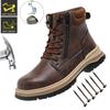 Waterproof Safety Shoes Comfort Men for Work Steel Toe Industrial Boots Man Protection Kevlar Insoles Platform Boots