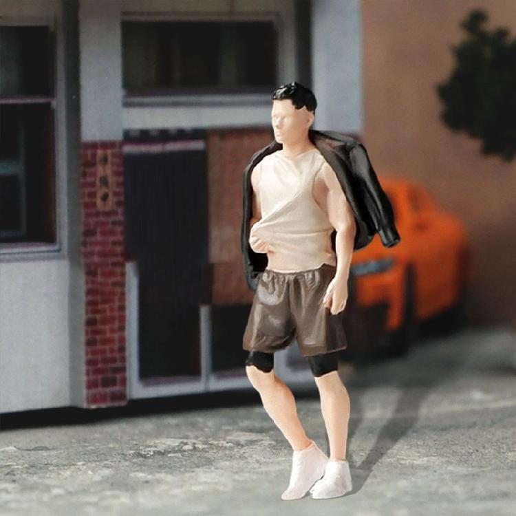 Миниатюрная фигурка кукла, смоляная фигурка, масштаб 1/64, с высокой детализацией, для моделистов и декораций