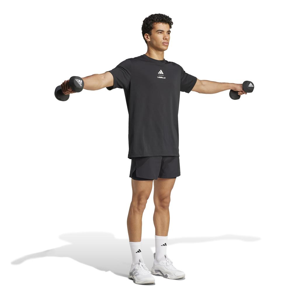 Мужская футболка Adidas с коротким рукавом LESMILLS Graphic DJ607 черная (JW3871)