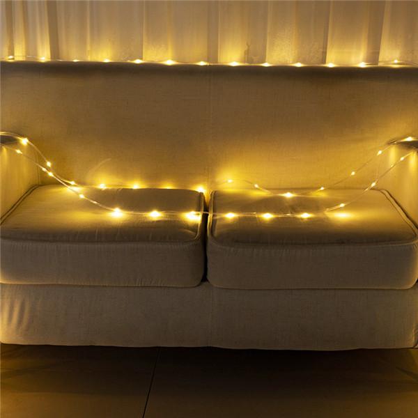 7 м/12 м/22 м/32 м светодиодная солнечная лампа для украшения сада сказочная гирлянда гирлянда уличная водонепроницаемая веревочная полоса свет Рождественская гирлянда Декор для вечеринки