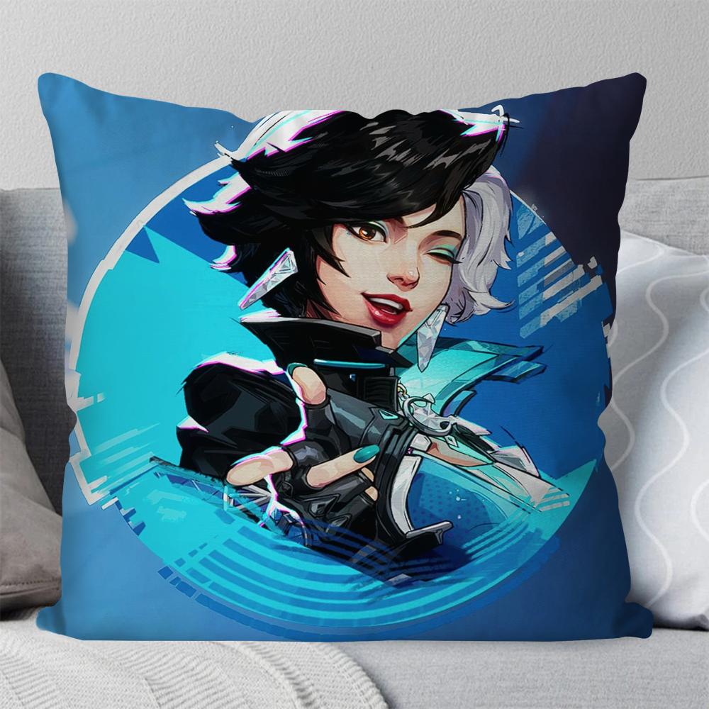 Луна S-Снежная Игра М-Marvel Rivals Наволочка Квадратная Подушка Спальня Диван Отдых Комфорт Подушка Гостиная Домашнее Украшение 40X40