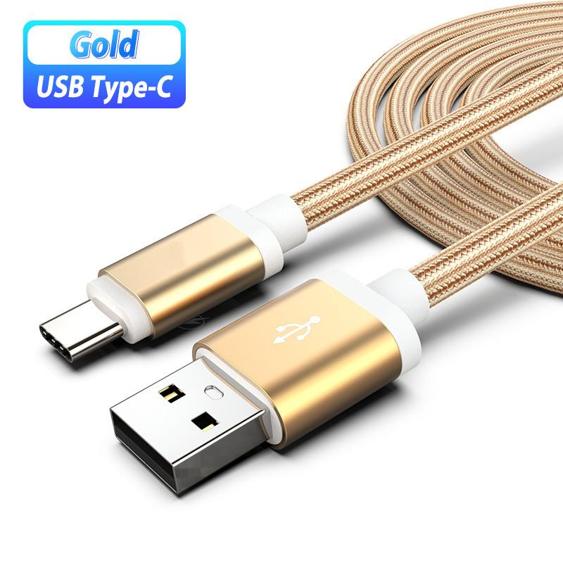 Нейлоновый плетеный USB Type C кабель для быстрой зарядки телефона Samsung M53 M33 A53 A33 5G S22 S21 Ultra USB Type C кабель для быстрой зарядки