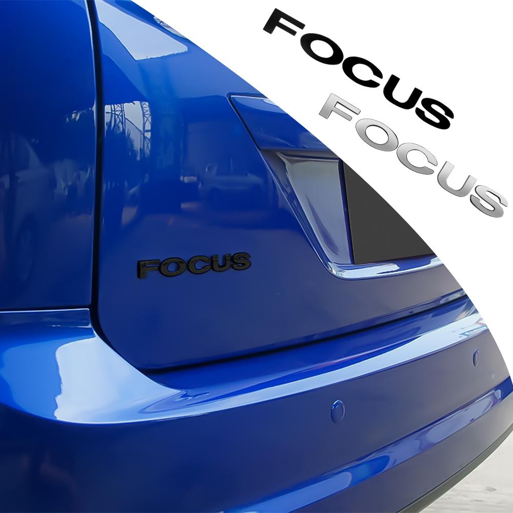 MJU13 Car Trunk Body Stickers Focus Letter Badge Decals Auto Exterior Decoration for Ford Focus Fiesta Mk7 2 F150 Mondeo C-Max Mustang