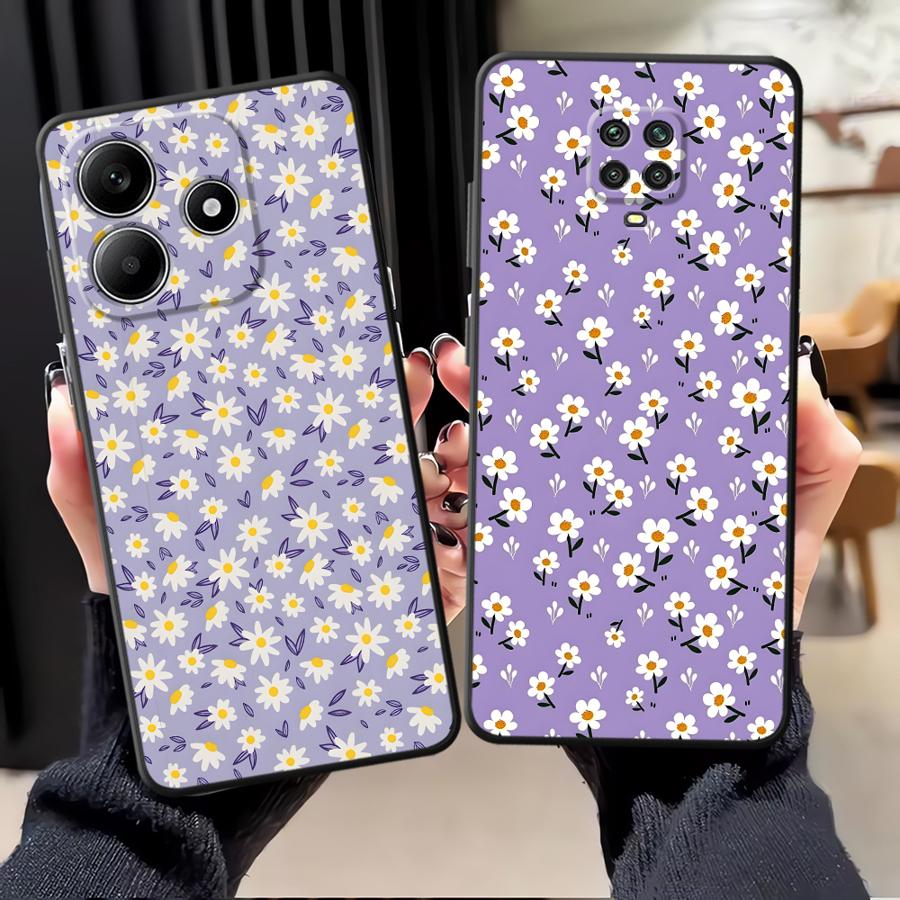Чехол для Xiaomi Redmi Note 14 14C 12C 13C A4 A5 A3 13 Pro Plus 10 9 8 7 12 11 A1 K80 Чехол для телефона A2 K40 A1 Простая хризантема