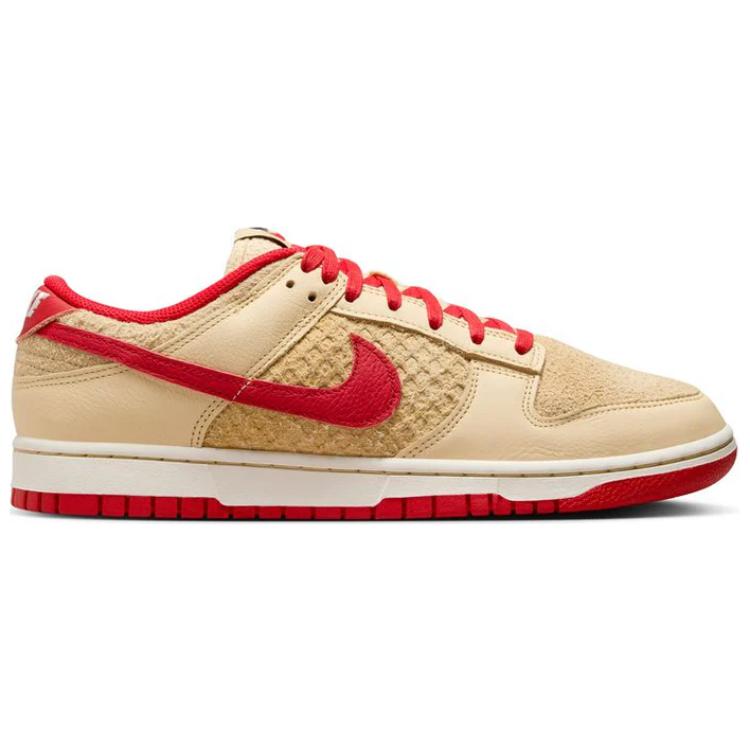 Nike Мужские кроссовки Dunk Low Strawberry Waffle Tan Pale-Vanilla University-Red HJ9100-294