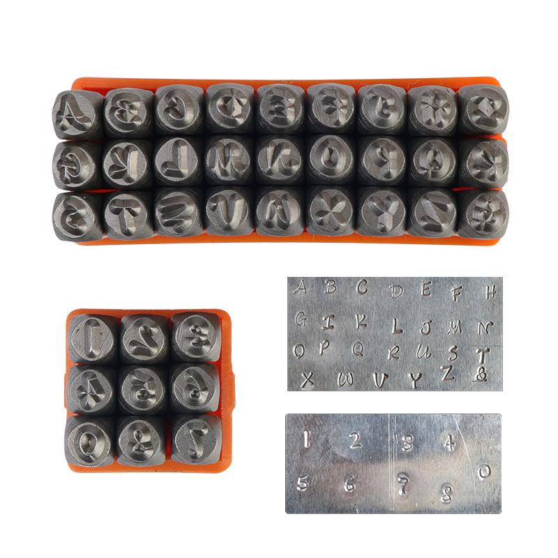 Набор стальных штампов для художественного шрифта, 27 шт.: Буква, Цифровой пуансон, Сделай сам зубило и гравировальные инструменты