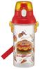 Skater 480ml Burger Concus Friends Plastic Water for Made In Bottle, Clear, Kids, Japan, PSB5TR-A