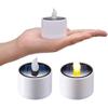 6pcs Solar Tea Lights LED Candle Light Outdoor Waterproof Energy Electronic Flickering Solar Lamp for Party Garden Home Decor