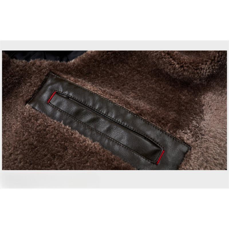 Куртка из натуральной кожи, мужская пуховая куртка, повседневная куртка с лацканами, короткая кожаная куртка, мужская зимняя куртка