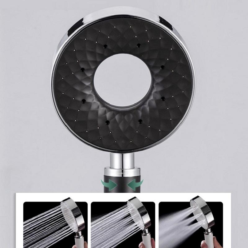 Handheld Shower Head Fashion Donut Automatic Descaling Shower Head Pressurized Bath Single Head Bathroom Supplies