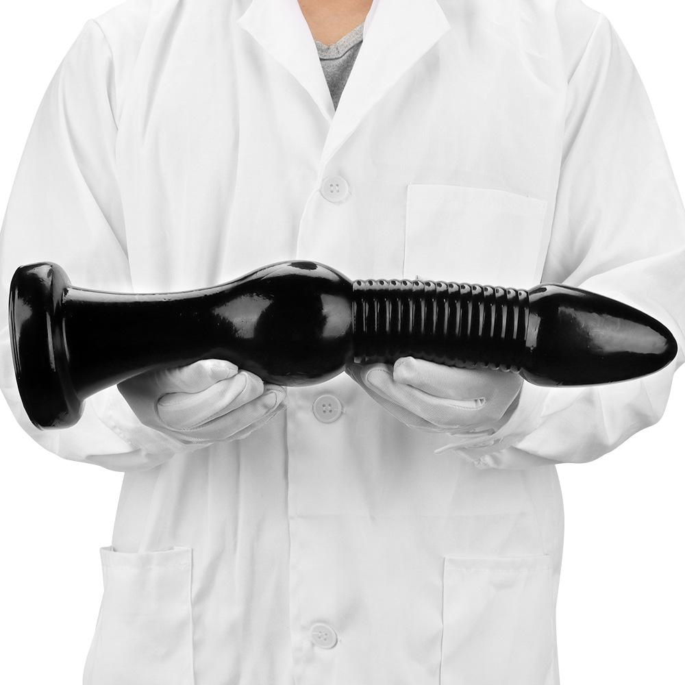 Супер толстая анальная пробка, носимые анальные полоски, анальный расширитель, секс-игрушка, большой фаллоимитатор, черный член из ПВХ, реалистичный ремешок для пениса на члене