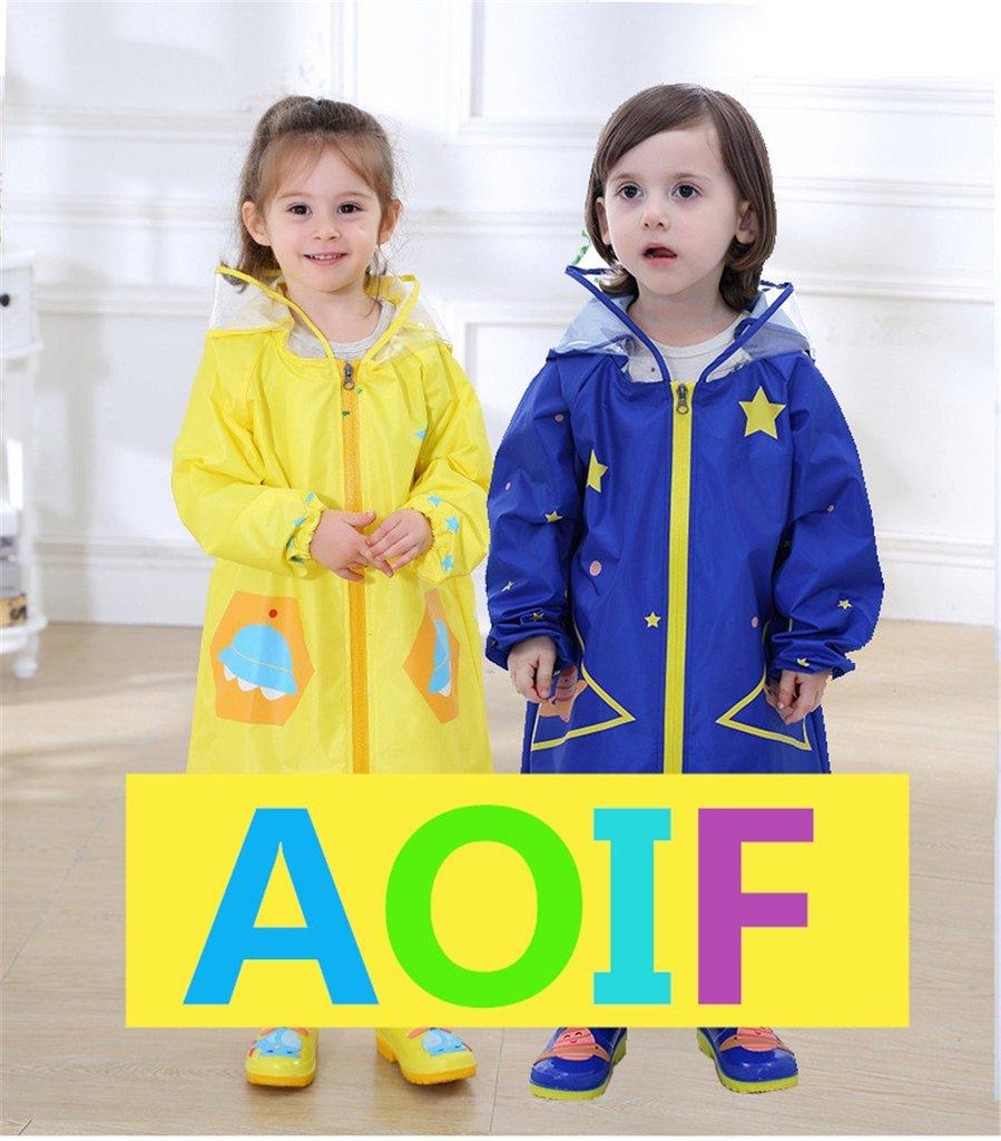 AOIF Верх и низ Дождь Детский Начальная школа Школа 204610 Детский дождевик, Комплект, Снаряжение, Дождевая одежда, Мальчики, Девочки, Ученики, Дождевик,