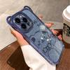Cute 3d Cartoon Plating Bear Ear Glitter Transparent Case For Iphone 14 Pro Max 13 12 11 X Xs 8 7 Plus Armor Soft Silicone Cover