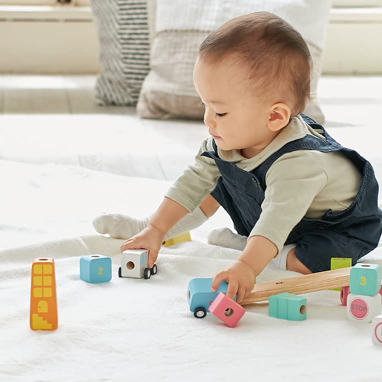 Игрушка сортирует счет Город Развивающие игрушки Деревянные игрушки Строительные блоки Подарки на 1-й и 2-й день рождения для мальчиков и девочек Edutē Я и