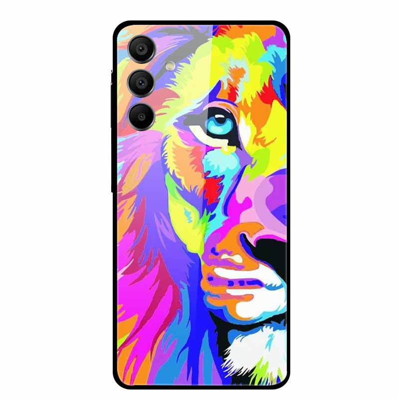 Закаленное Стекло Чехол для Samsung Galaxy A16 5G Задняя Крышка Жесткий Чехол для SamsungA16 Чехол для Телефона Fundas Крутой Защитный Милый Бампер