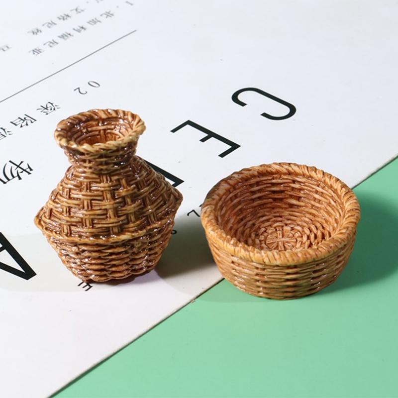 1 комплект кукольной мини-мебели, модель имитации корзины для рыбы, стула, стола, реквизита для съемки сцены