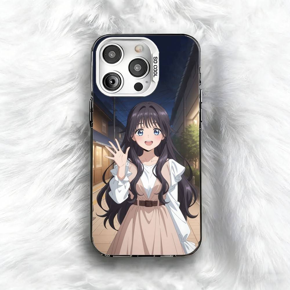 W-Waguri k-Kaoruko Аниме Чехол для телефона Для iPhone 16 17 15 14 12 13 Pro Max Черный Цвет Ударопрочный Чехол