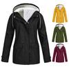 Women's Fleece Zip Up Hoodie Jackct Windproof Cozy Sherpa Lined Hooded Coat for Outdoor Hiking Climbing