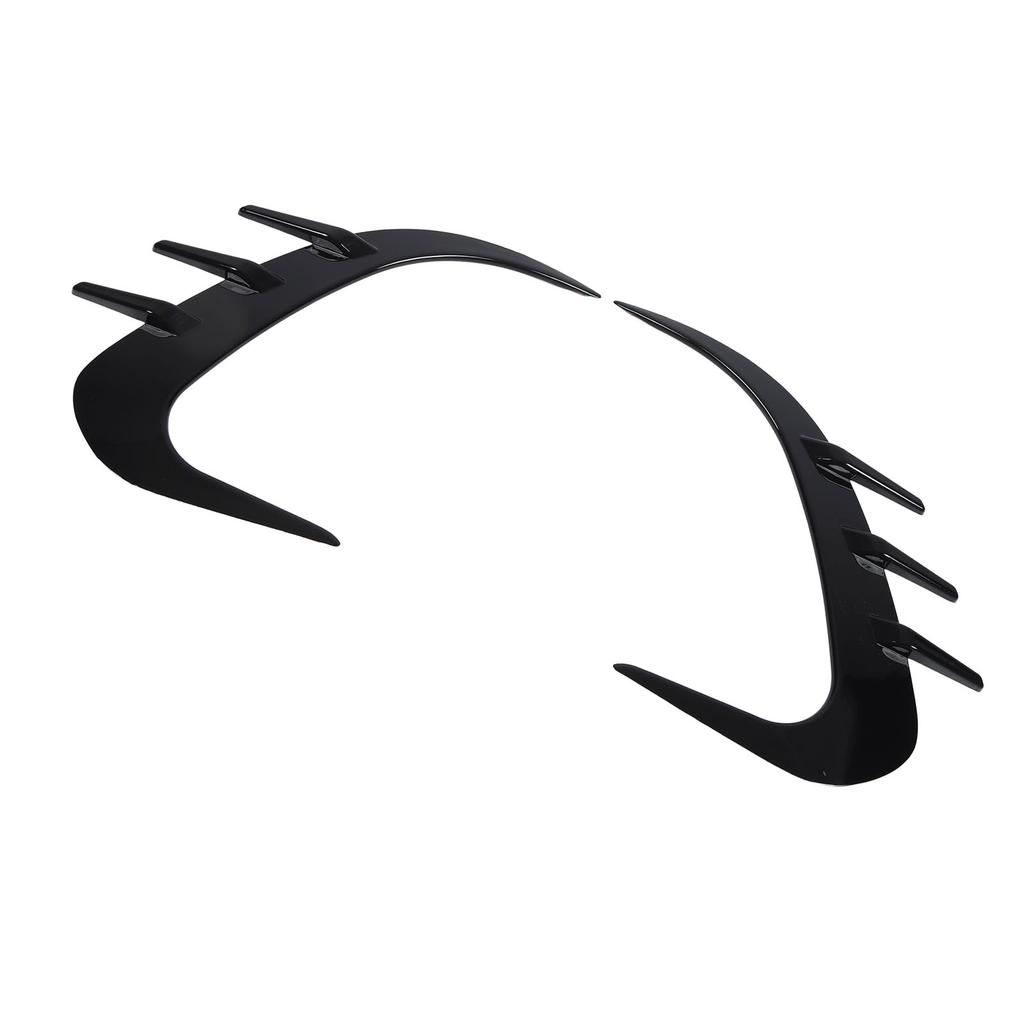 2PCS Rear Bumper Spoiler Left Right Glossy Black Replacement for Benz GLC‑Class X254 AMG‑Line 2022 and Up