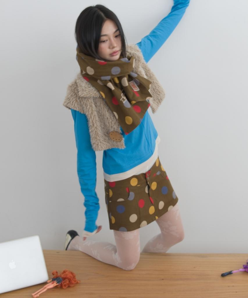 Cc Retro Polka Dot Skirt
