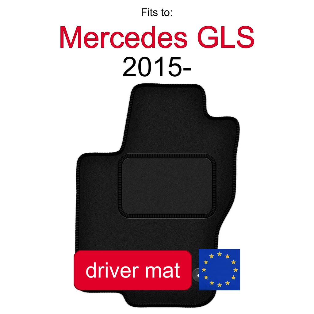 Driver Velour Floor Mat For: Mercedes Gls Suv (2015-)
