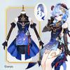 Сумеречный Цветок Гань Юй Косплей Костюм Genshin Impact Взрослый Форма Парик Аниме Хэллоуин Костюмы Женщины Игровой Персонаж Наряд