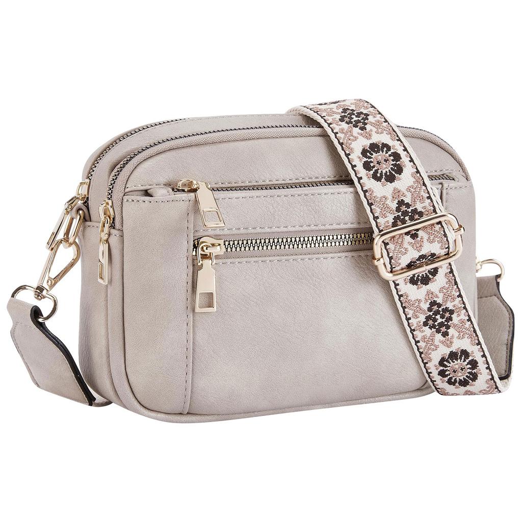 Handmade Colorful Straps Crossbody Leather Bags & Purse - Women's Fashion Handbag With Adjustable Strap