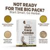 CARMEL ORGANICS Herbal Hair Care Combo – Trial Pack of 4 Natural Herbs for Healthy Hair | Ideal for Hair Growth, Dandruff, and Shine