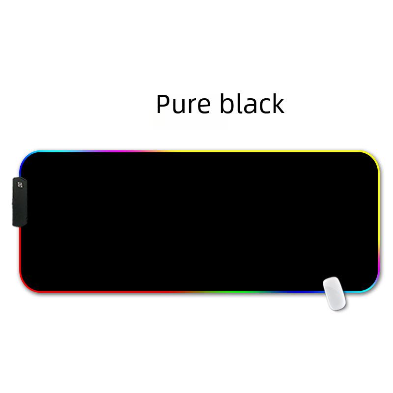 Коврик для игровой мыши со светодиодной подсветкой RGB и замком по краю — большой коврик для киберспорта и использования в офисе