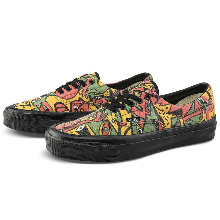 Vans OG Era LX Night Eyes - Saffron Calla Green Unisex Sneakers Multi-Color VN0A3CXN4M5
