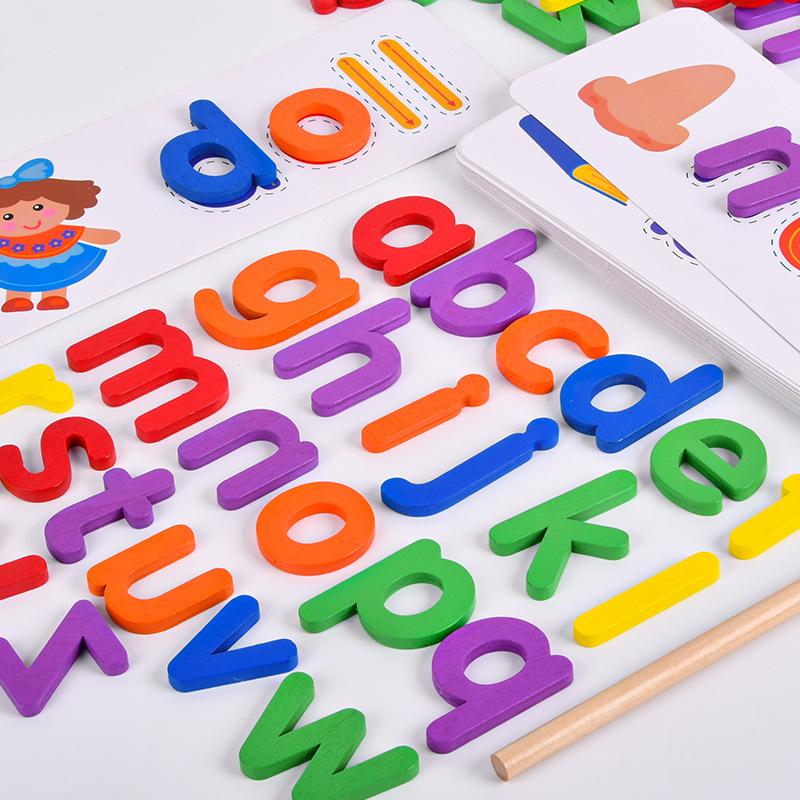 Children's Early Education 26 English Letter Card Spelling Practice Educational Toys Word Spelling Games