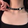 Chic Spicy Girl Leather Bell Choker Necklace – Unique Minority Design