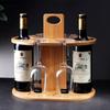 Wooden Red Wine Rack Cup Holders Desktop Storage Racks Storage Organizers Shelf Storage Holder Display Shelves Display Stands